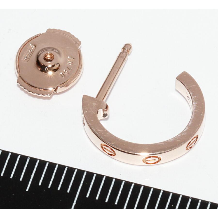 Cartier（カルティエ） ピアス K18PG LOVE フープイヤリング スモール