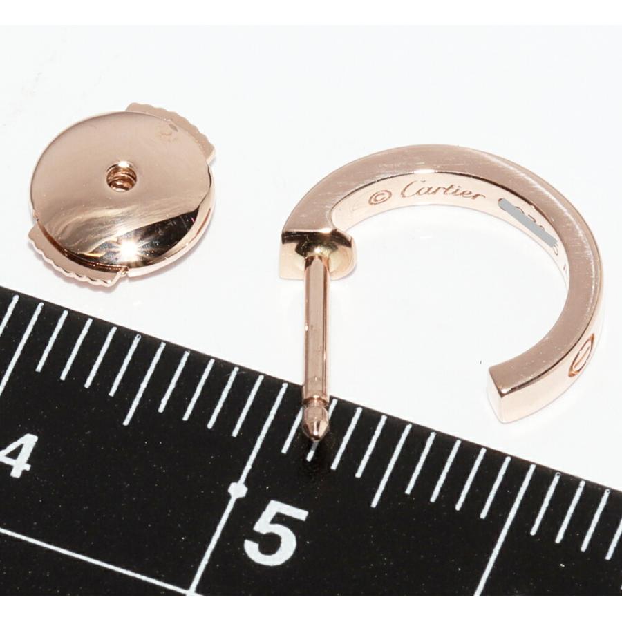 Cartier（カルティエ） ピアス K18PG LOVE フープイヤリング スモール