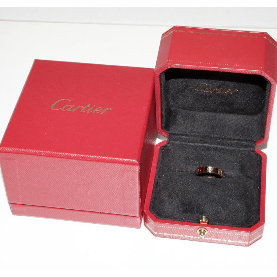 Cartier（カルティエ） 指輪 K18PG ダイヤ1P(0.02ct) LOVEリング