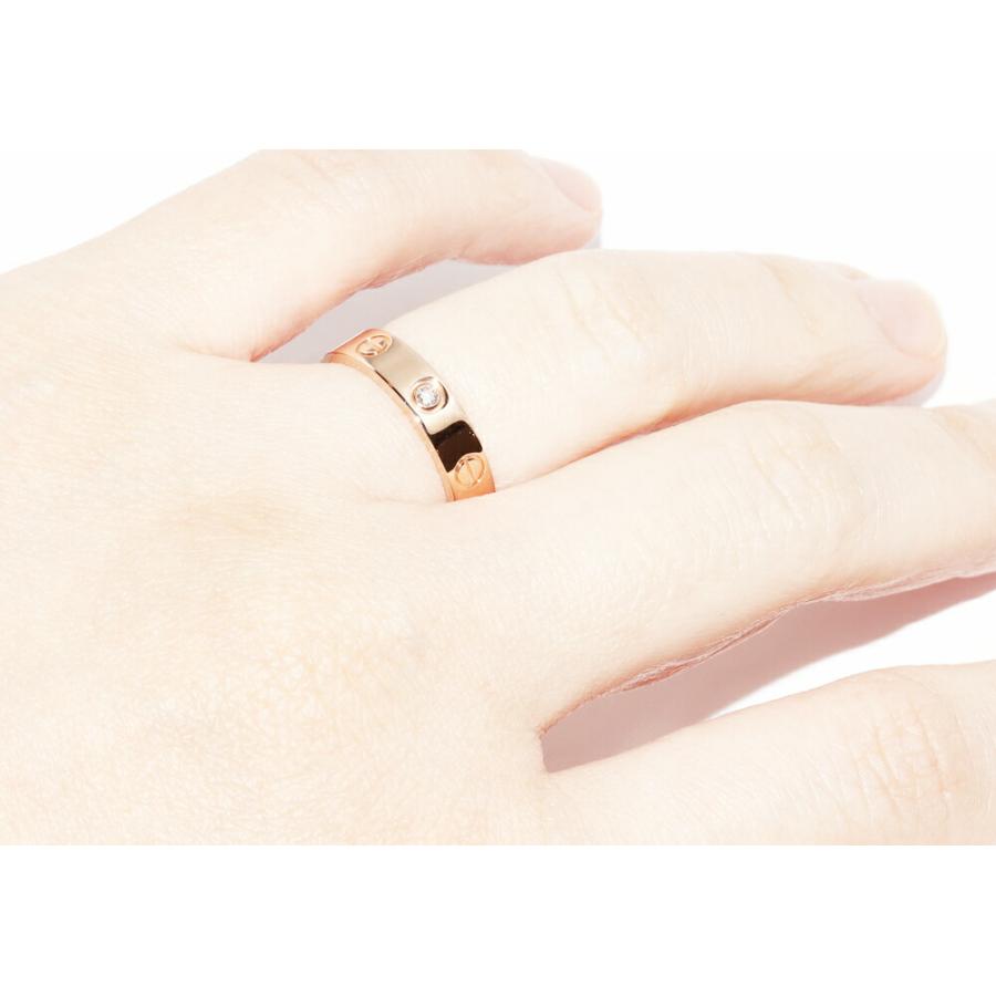 Cartier（カルティエ） 指輪 K18PG ダイヤ1P(0.02ct) LOVEリング