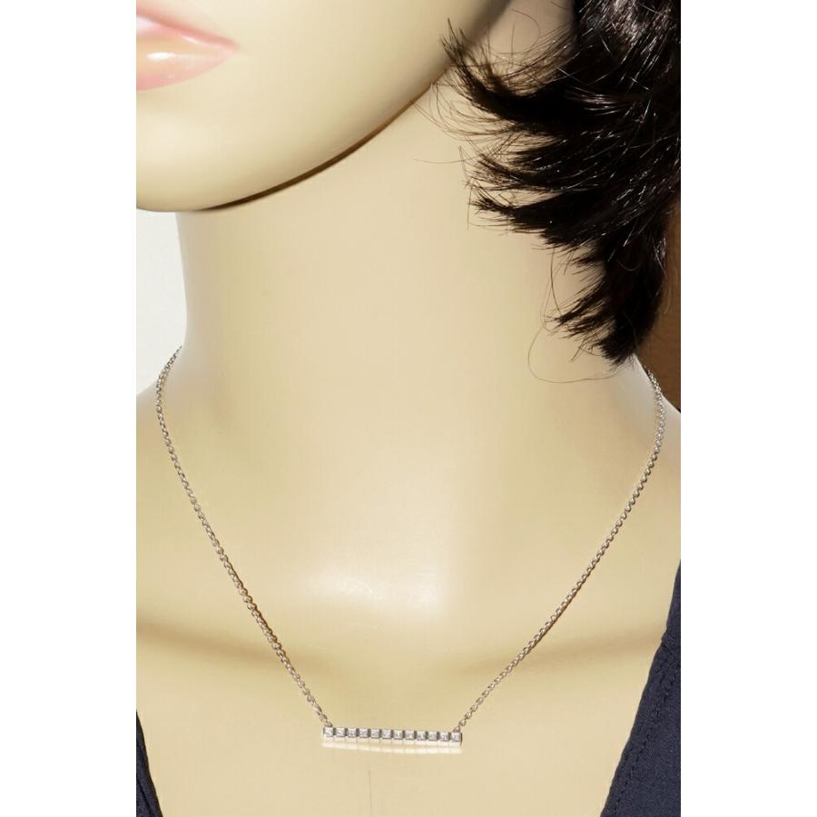 ショパール ペンダントネックレス K18WG ダイヤ12P(0.12ct) アイスキューブ ペンダントネックレス 817702-1003_1