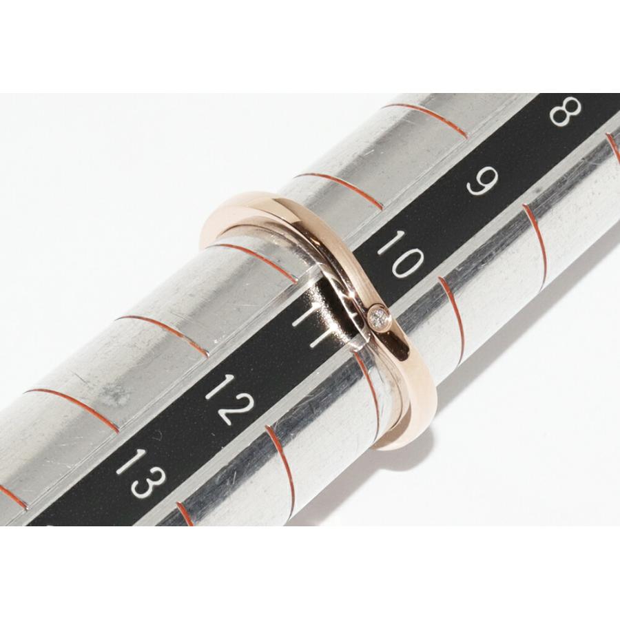 Cartier（カルティエ） 指輪 K18PG ダイヤ3P(0.01ct) バレリーナ