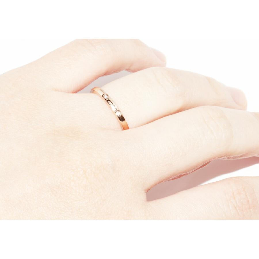 Cartier（カルティエ） 指輪 K18PG ダイヤ3P(0.01ct) バレリーナ