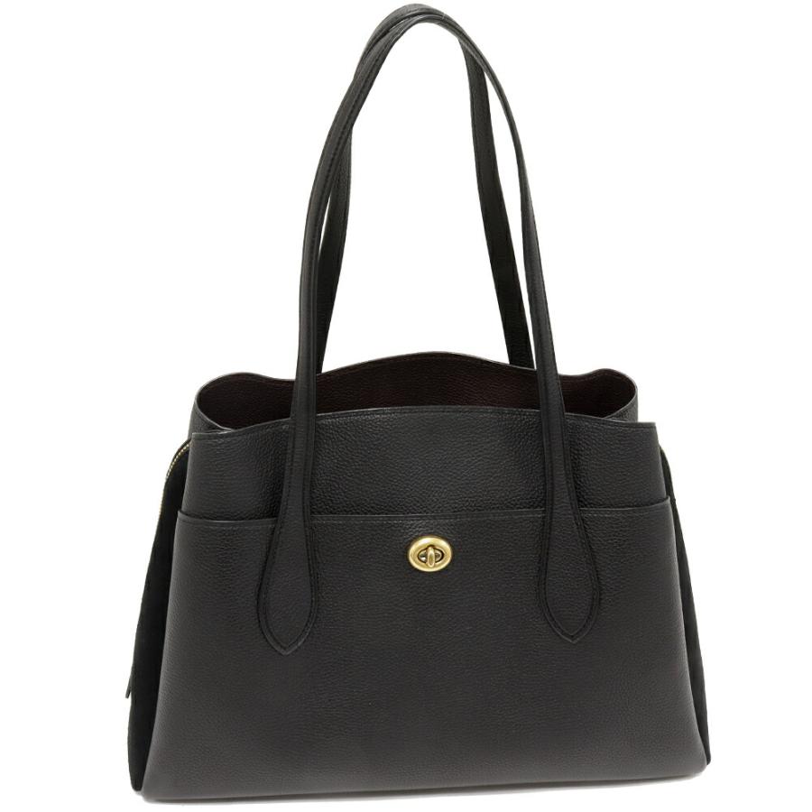 COACH（コーチ） ローラ キャリーオール ペブルレザーxスエード