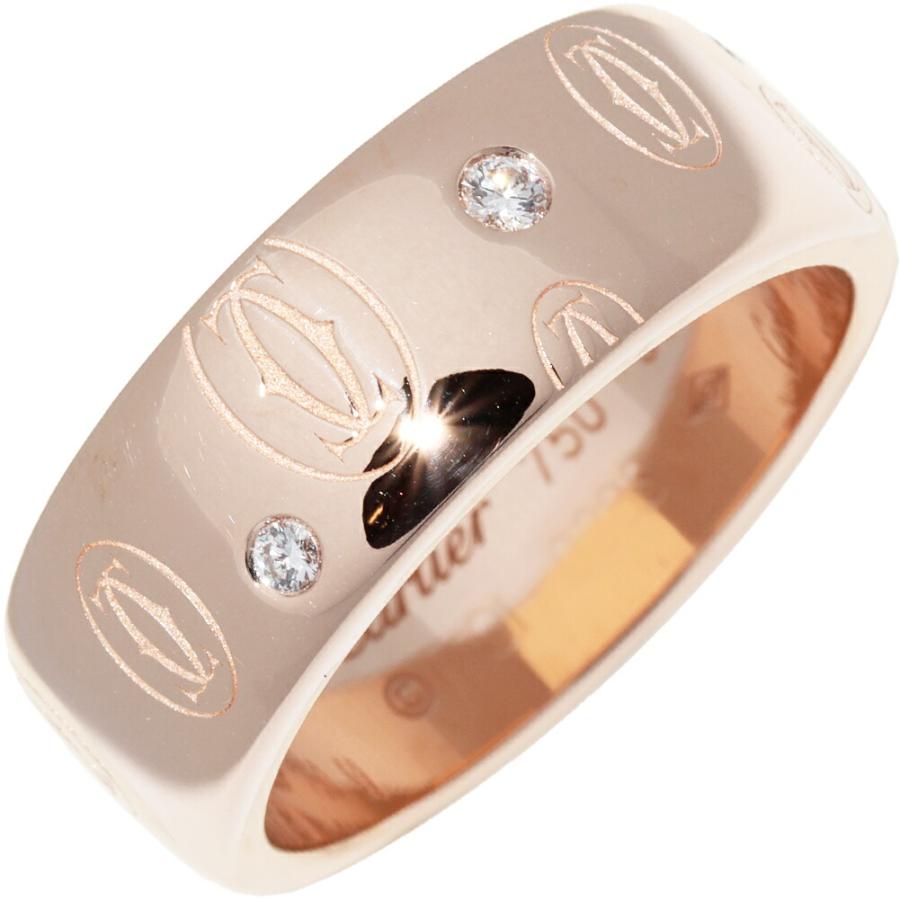 Cartier（カルティエ） K18PG ダイヤ ハッピーバースデー リング LM