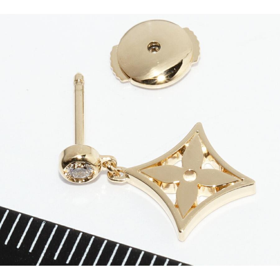 LOUIS VUITTON ルイヴィトンピアスk18 モノグラムイディール LOUIS VUITTON（ルイ・ヴィトン） ピアス K18YG ダイヤ1P(0.04ct