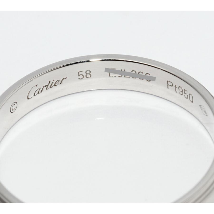 Cartier（カルティエ） 指輪 Pt950 ダムール ウェディングリング 幅3.5