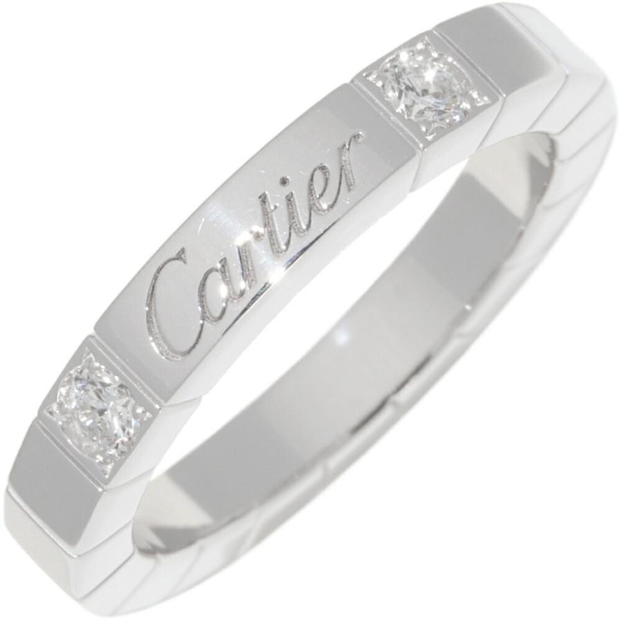 Cartier（カルティエ） K18WG ダイヤ2P ラニエールリング B40757 #48(8