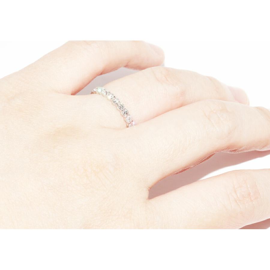 MIKIMOTO（ミキモト） Pt950 ダイヤ0.88ct フルエタニティリング 幅2.3