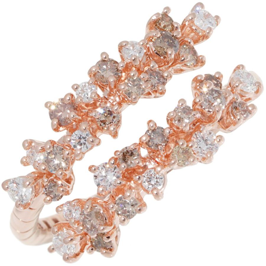 DAMIANI（ダミアーニ） 指輪 K18PG ブラウンダイヤxダイヤ計0.74ct
