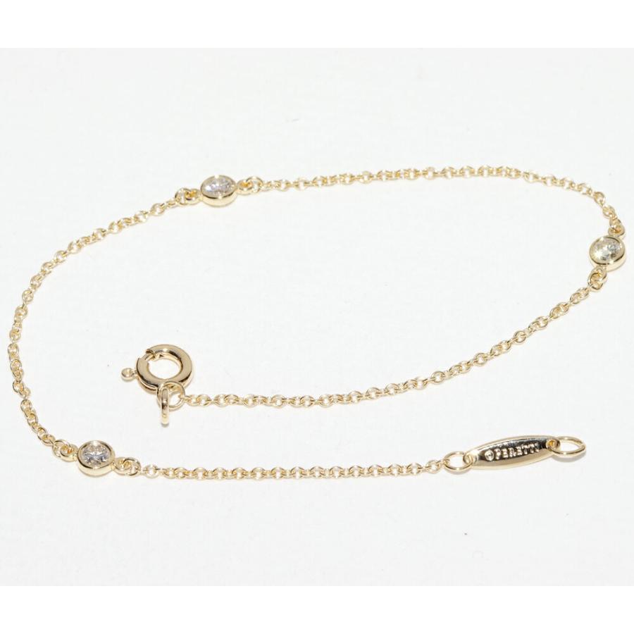 ティファニー K18YG ダイヤ3P(計0.15ct) エルサ・ペレッティ 