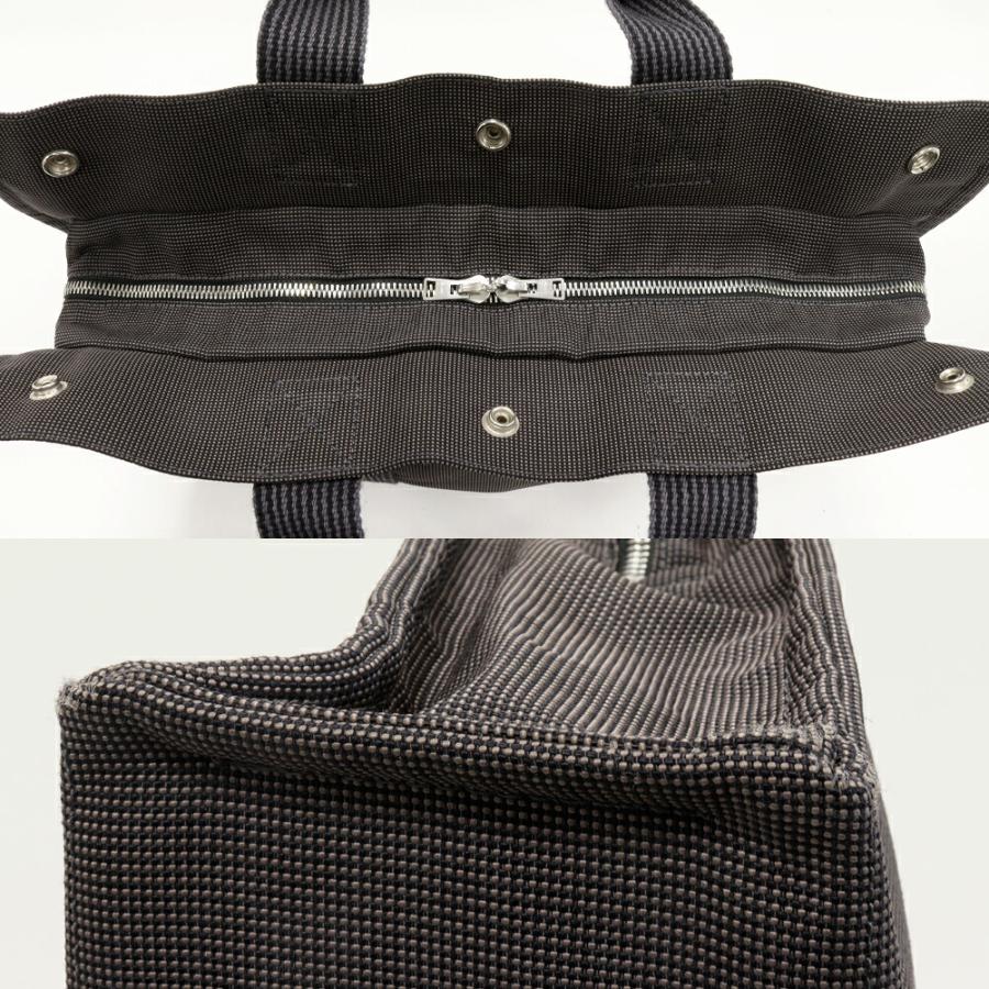 エルメス　HERMES フールトゥ エールライン　MM グレー HERMES（エルメス） トートバッグ エールライン トート MM キャンバス