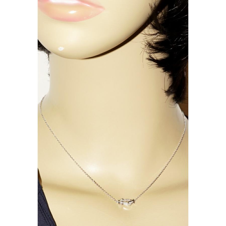 フレッド ペンダントネックレス K18WG ダイヤ14P(0.06ct) フォース10 ペンダントネックレス スモールモデル 7B0281