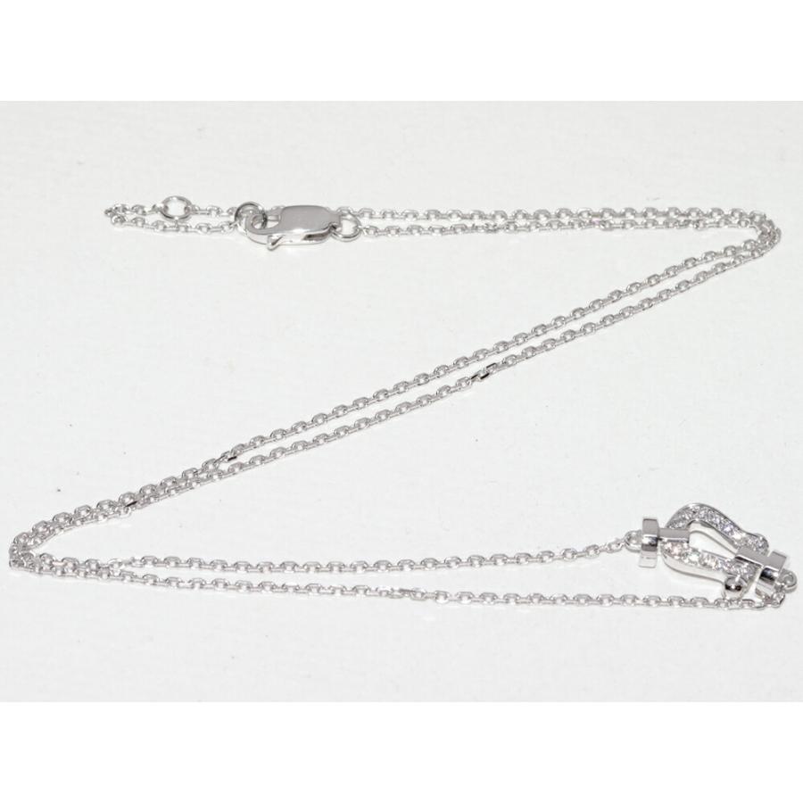 フレッド ペンダントネックレス K18WG ダイヤ14P(0.06ct) フォース10 ペンダントネックレス スモールモデル 7B0281