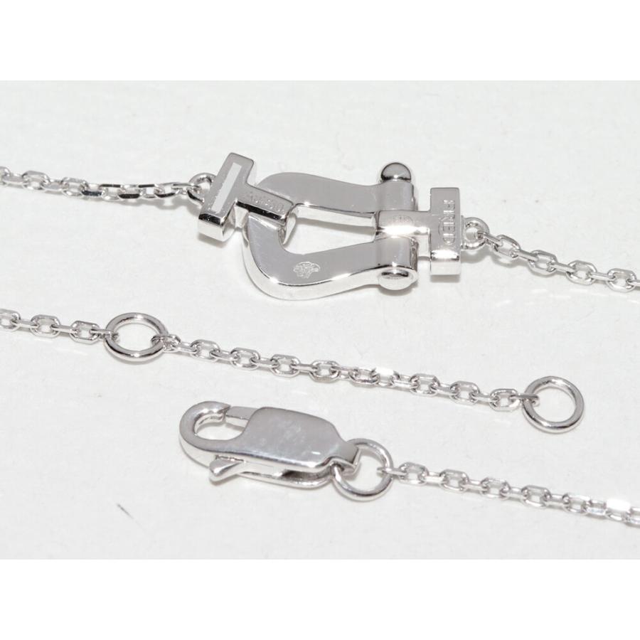 フレッド ペンダントネックレス K18WG ダイヤ14P(0.06ct) フォース10 ペンダントネックレス スモールモデル 7B0281