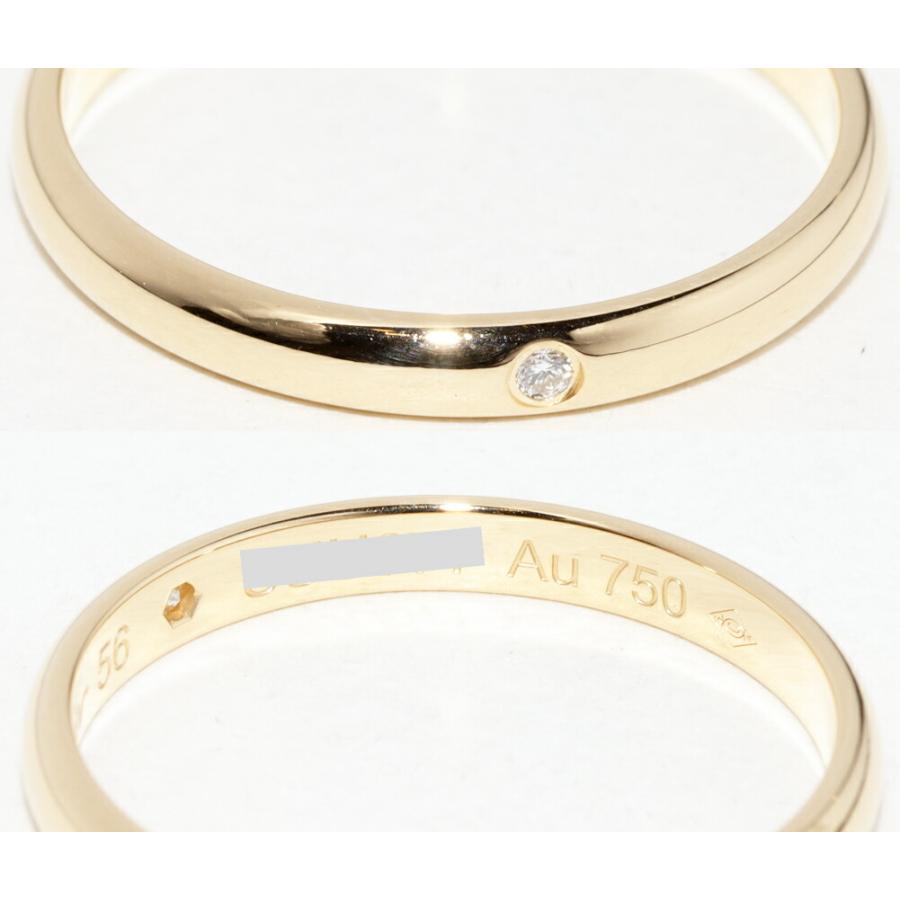 Cartier（カルティエ） 指輪 K18YG ダイヤ1P(0.01ct) 1895ウェディング