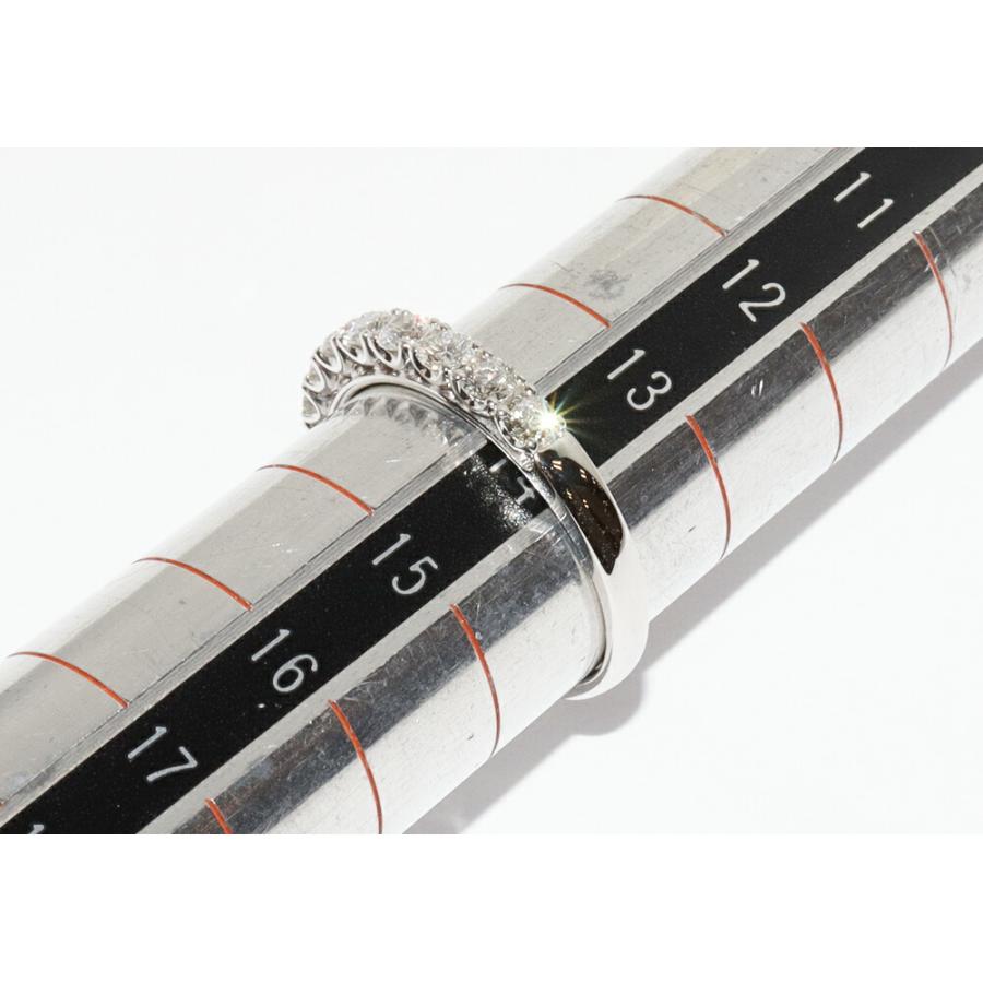 TASAKI（タサキ） 指輪 Pt900 ダイヤ9P(0.64ct) ハーフエタニティ 