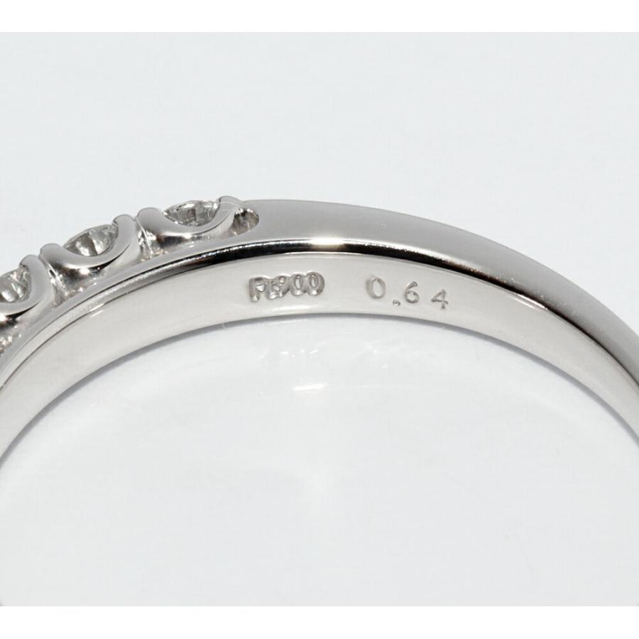 TASAKI（タサキ） 指輪 Pt900 ダイヤ9P(0.64ct) ハーフエタニティ 
