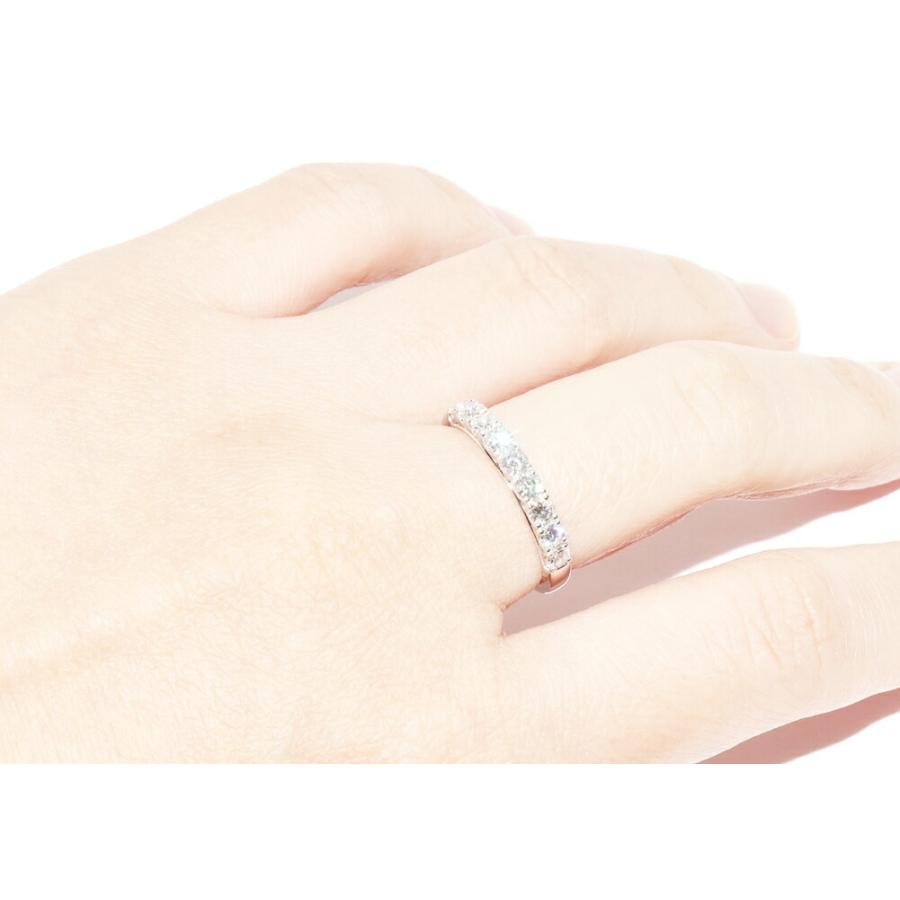 TASAKI（タサキ） 指輪 Pt900 ダイヤ9P(0.64ct) ハーフエタニティ 