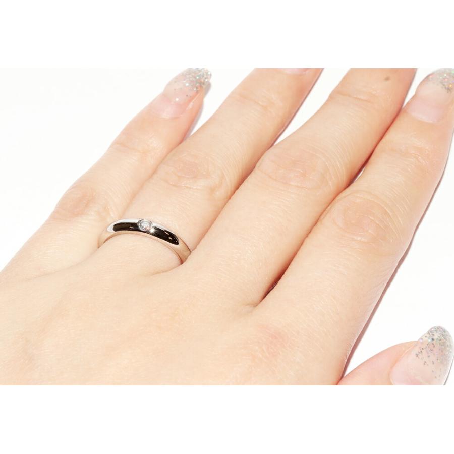 【新品同様】カルティエ　1p ダイヤ　バンド　マリッジ　リング　Pt950 指輪 Cartier（カルティエ） 指輪 Pt950 ダイヤ1P(0.04ct) クラシック