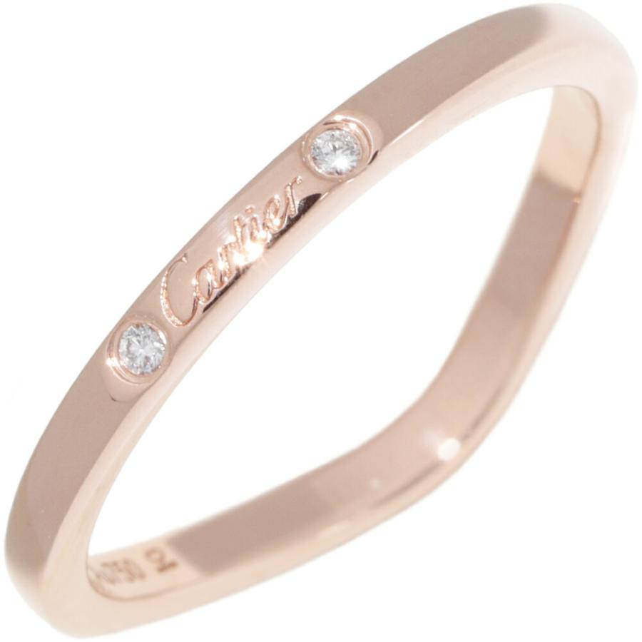 Cartier（カルティエ） 指輪 K18PG ダイヤ3P(0.01ct) バレリーナ