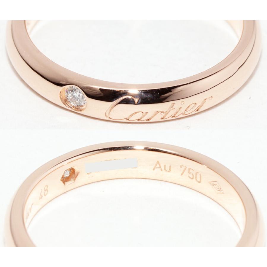Cartier（カルティエ） 指輪 K18PG ダイヤ1P(0.02ct) Cドゥカルティエ