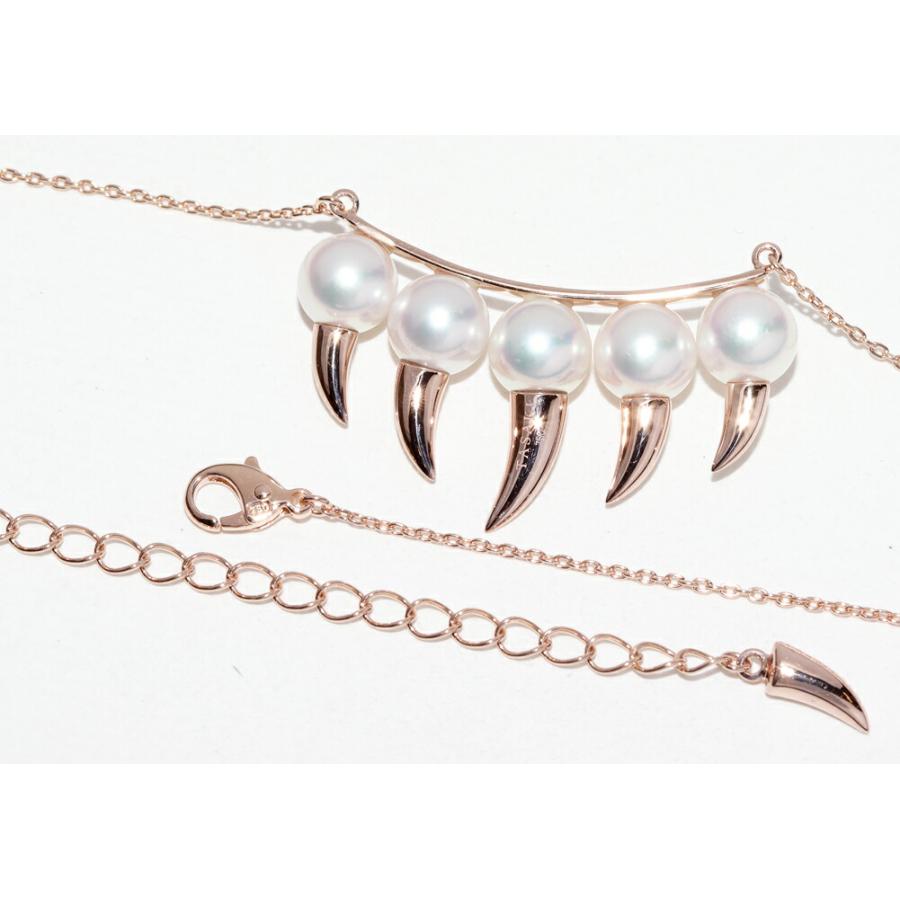 TASAKI（タサキ） ペンダントネックレス K18SG アコヤパール(真珠)5P