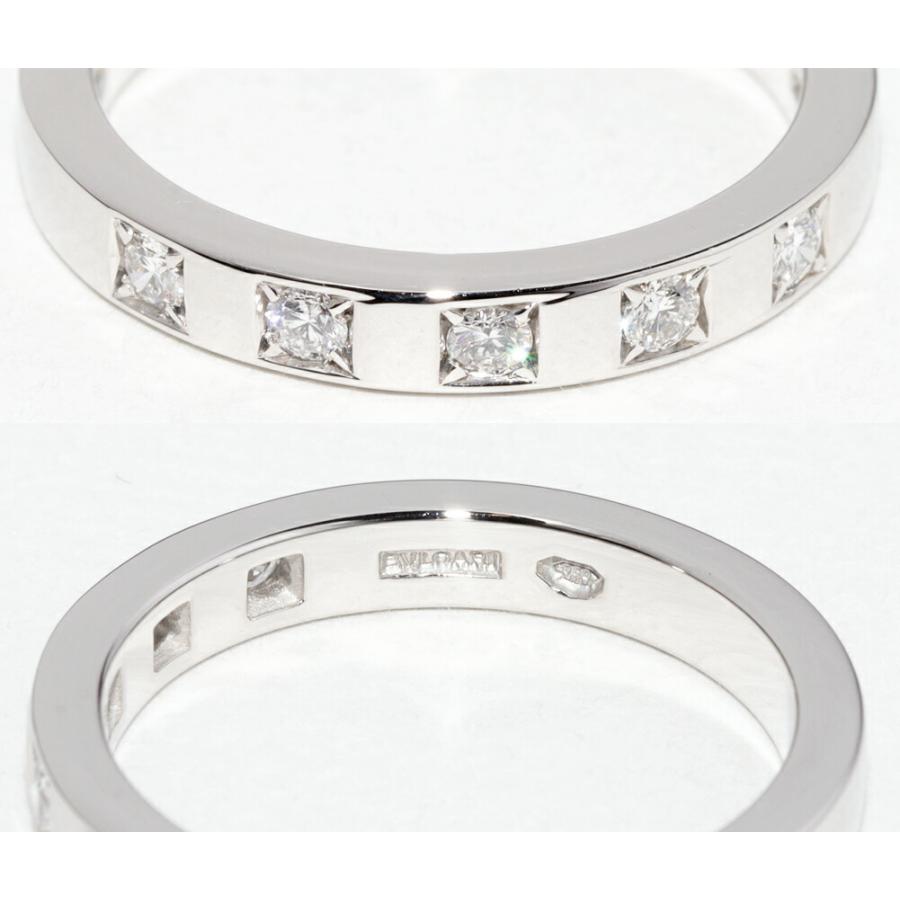 BVLGARI（ブルガリ） Pt950 ダイヤ5P(0.17ct) マリーミーリング 