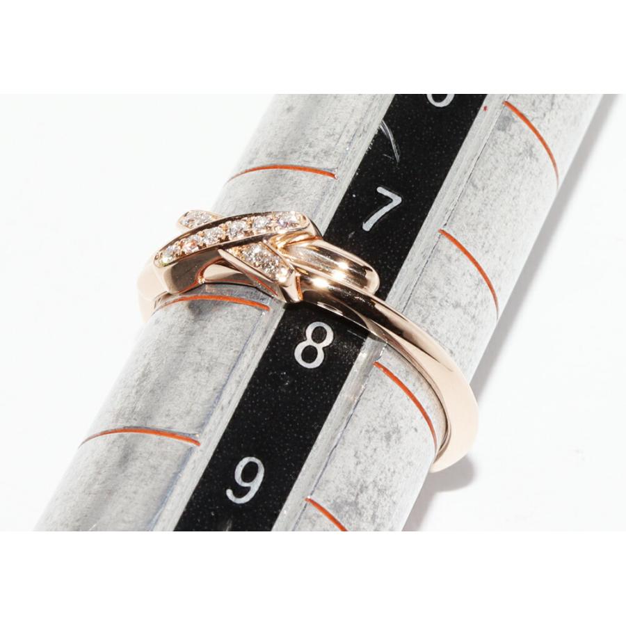 CHAUMET ショーメ エトワール　リング エメラルドK18YG 約11号 CHAUMET（ショーメ） 指輪 K18PG ダイヤ10P(0.05ct) ジュ ドゥ リアン