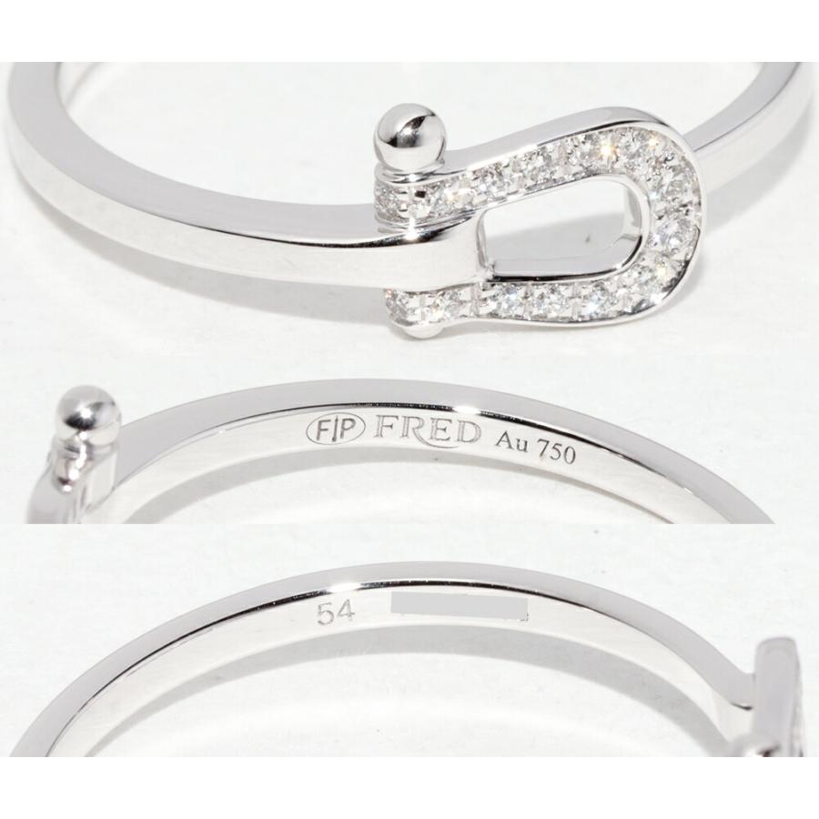 フレッド 指輪 K18WG ダイヤ14P(0.04ct) フォース10リング スモール 