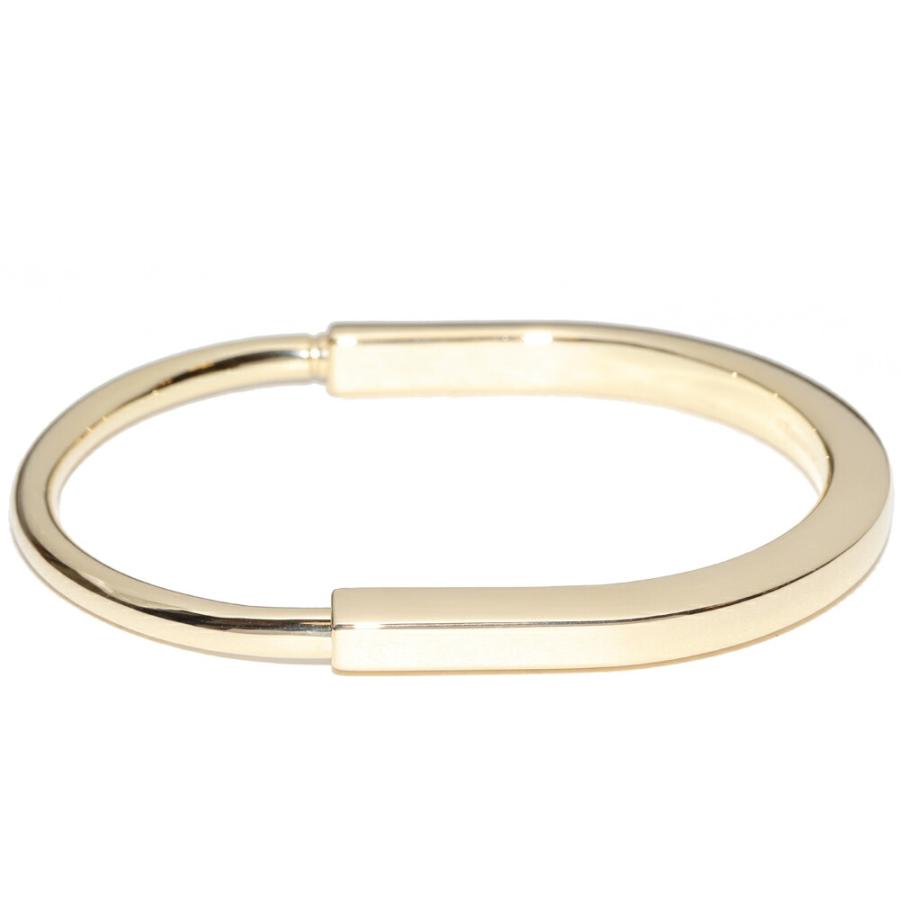 【新品未使用】TIFFANY & Co.　 AG925×K18YG バングル ティファニー K18YG ロック バングル エクストララージ : たかみ質店