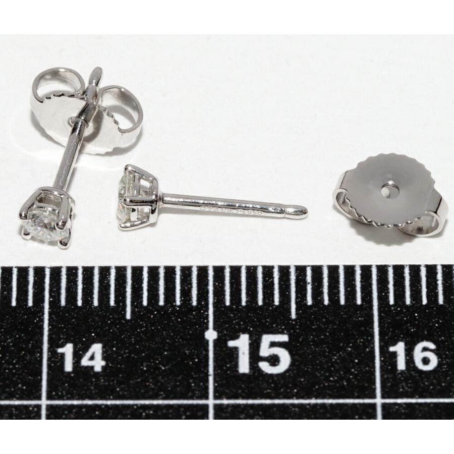 ティファニー Pt950 ダイヤ2P(0.22ct)ソリティア スタッドピアス 