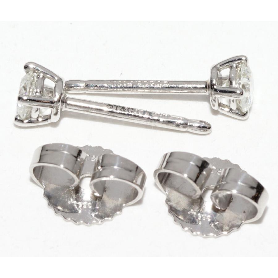 ティファニー Pt950 ダイヤ2P(0.22ct)ソリティア スタッドピアス