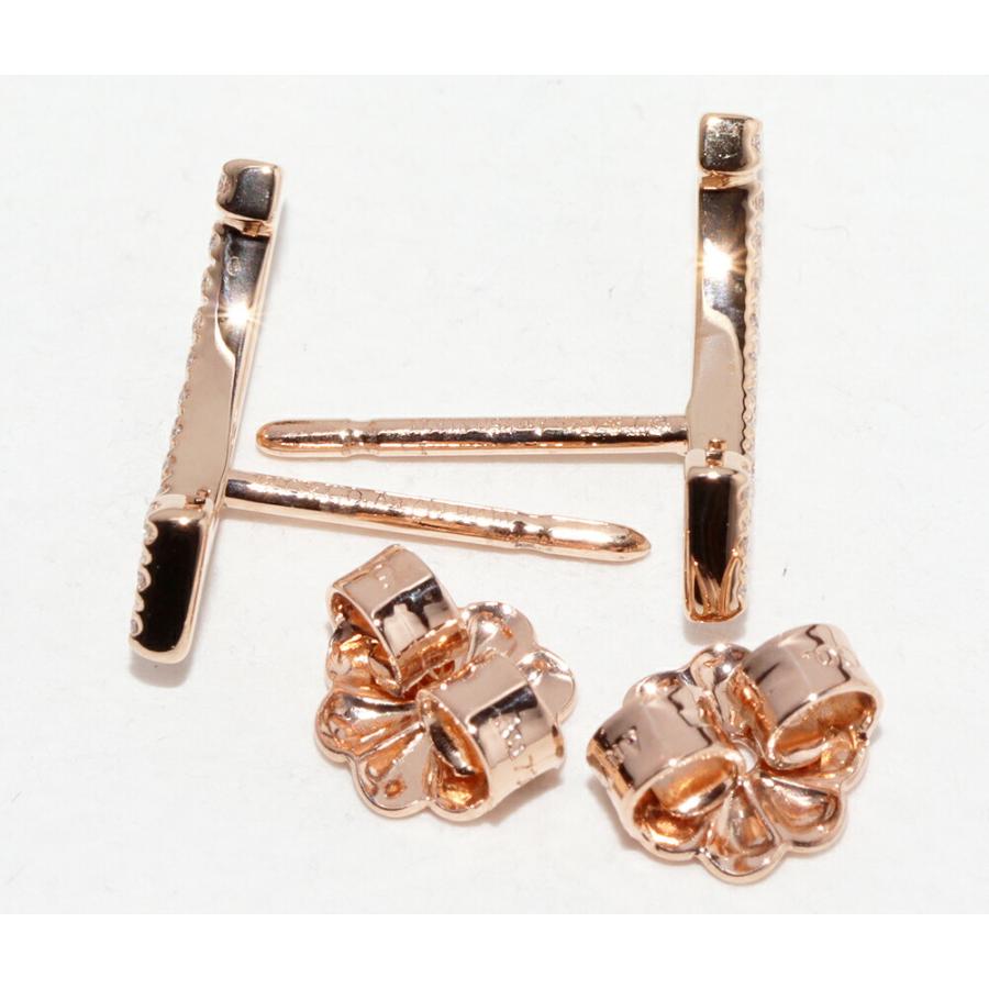 ティファニー ピアス K18PG ダイヤ計0.06ct Tスマイルピアス : たかみ