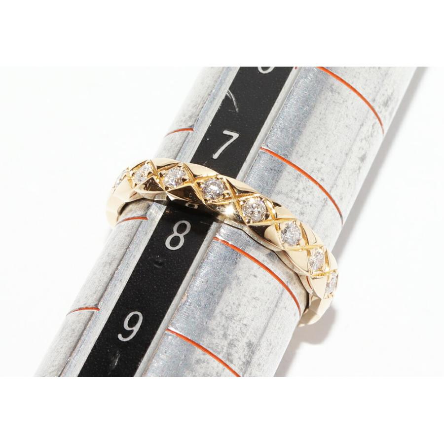 CHANEL シャネル　ボルディック 750 K18YGダイヤモンド　14号 CHANEL（シャネル） K18YG ダイヤ17P(約0.34ct) ココクラッシュ リング
