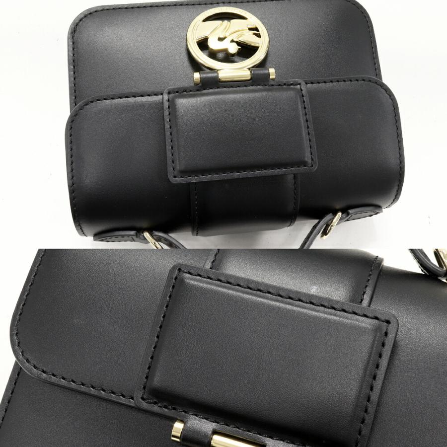LONGCHAMP（ロンシャン） ボックストロット XS カーフレザー 黒 2WAY 