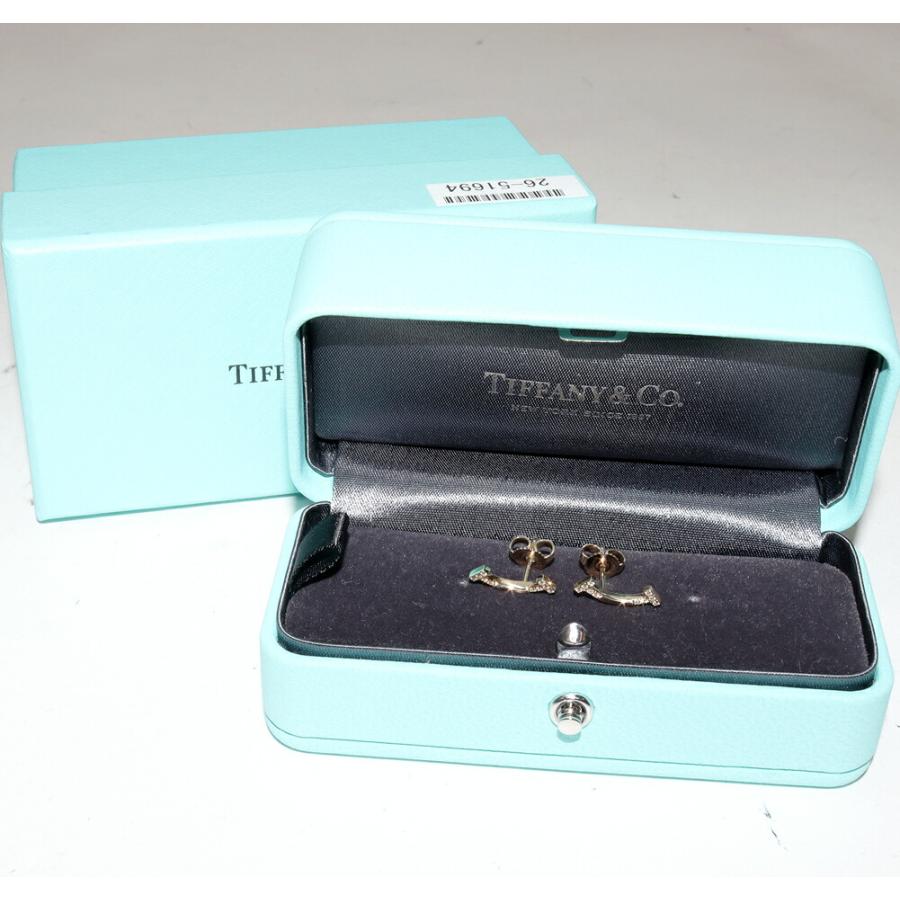 ティファニー K18YG ダイヤ0.07ct Tスマイルピアス : たかみ質店 Yahoo