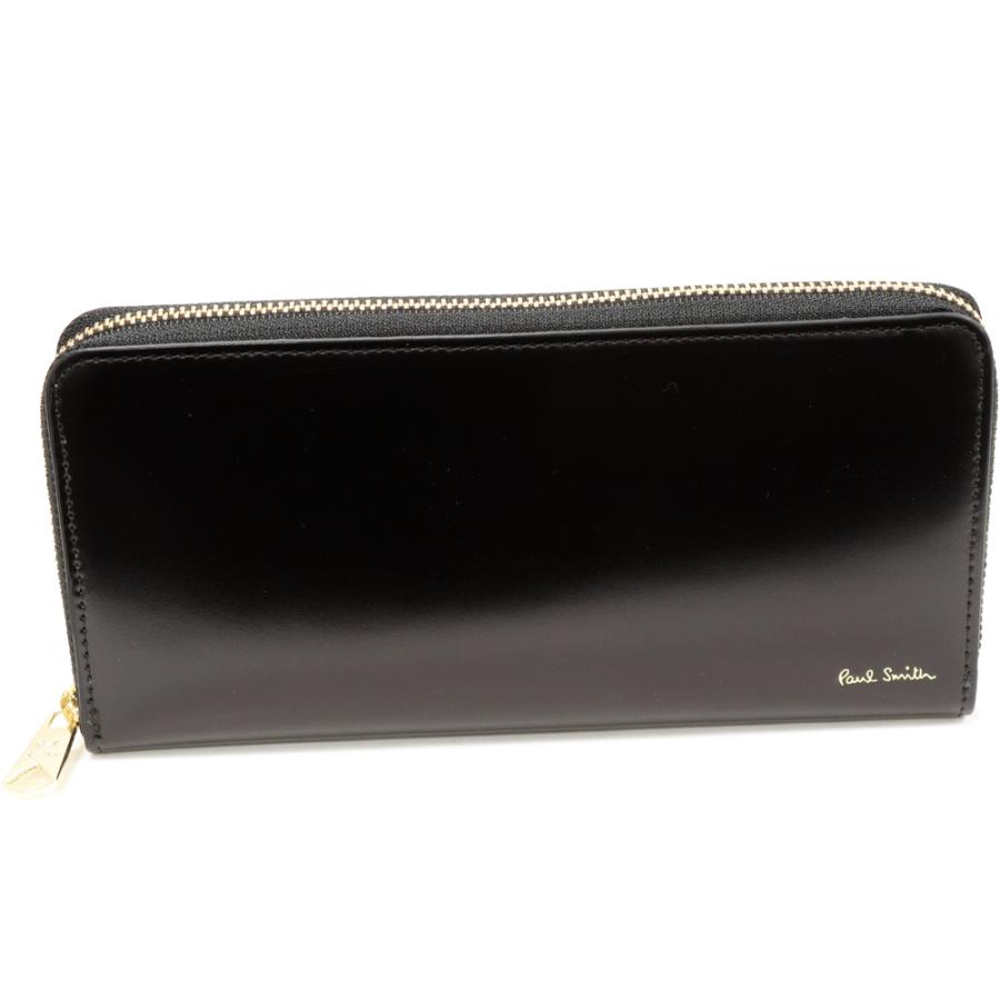 Paul Smith（ポール・スミス） コードバン ロングウォレット 牛革 黒x