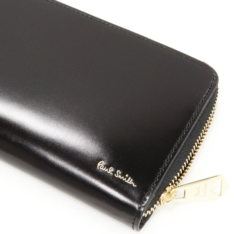 Paul Smith（ポール・スミス） コードバン ロングウォレット 牛革 黒x