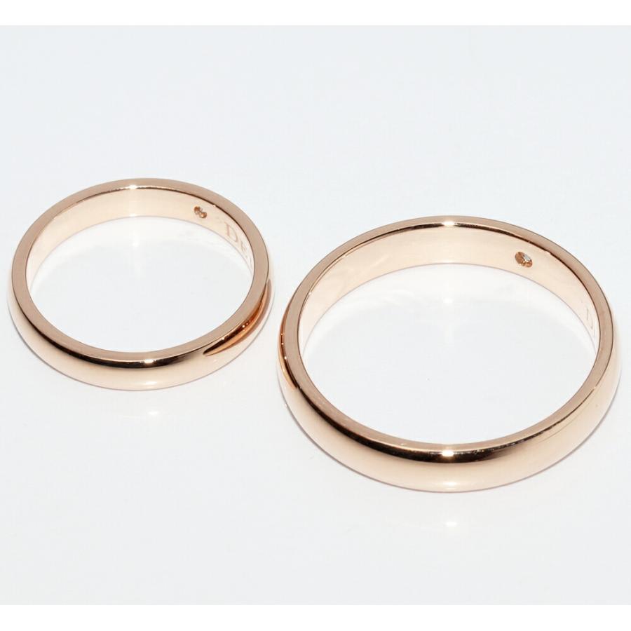 DE BEERS（デビアス） K18PG ダイヤ2P(0.05ct/0.03ct) クラシック ワン