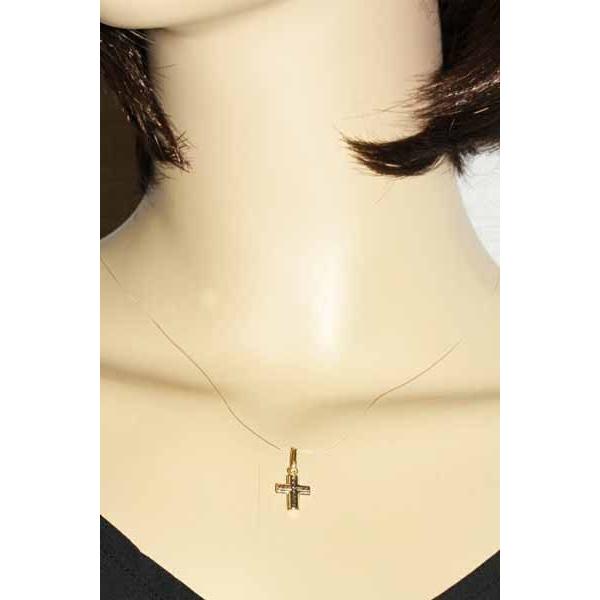 【K18YG】☆クロス 十字架 ペンダントトップ18金 約1.3g☆【美品】 18金 クロス ネックレス ペンダントトップ k18 クロスペンダント