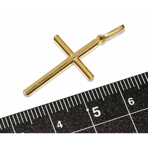 【K18YG】☆クロス 十字架 ペンダントトップ18金 約1.3g☆【美品】 happygshop_top-k18-cross-al8