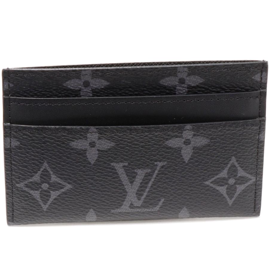 ★３日以内返品可★ LOUIS VUITTON ルイ ヴィトン M62170 モノグラム エクリプス ブラック グレー ポルト カルト ダブル カードケース LOUIS VUITTON（ルイ・ヴィトン） カードケース モノグラム エクリプス