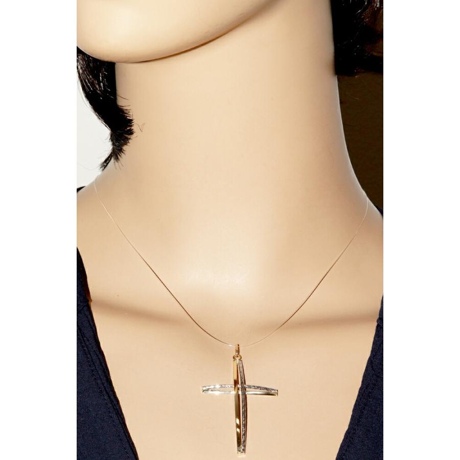 K18 ＷG クロストップ ペンダントトップ K18YG K18WG クロス : たかみ質店 Yahoo!店