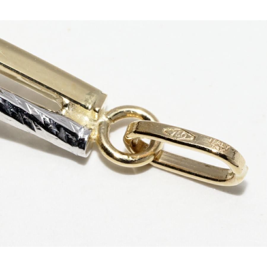 ペンダントトップ K18YG K18WG クロス : たかみ質店 Yahoo!店