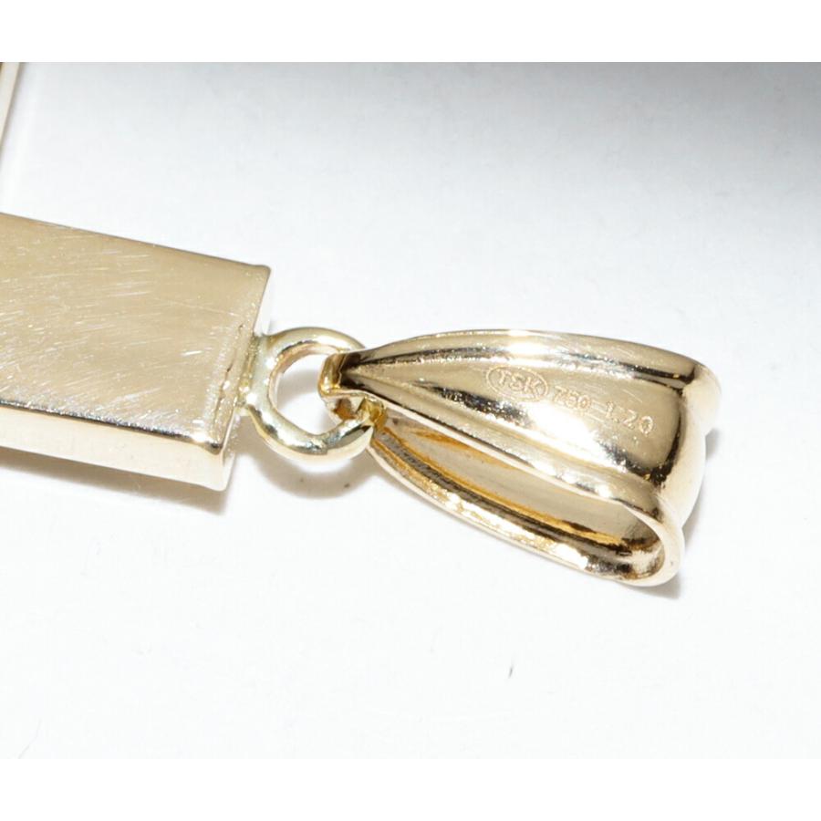 ペンダントトップ K18YG オニキス1.20ct ロザリオクロスの画像