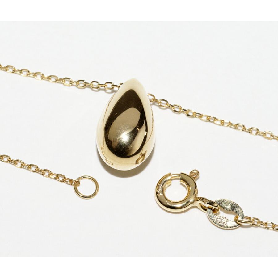 ウノアエレ ペンダントネックレス K18YG ドロップ 雫の画像
