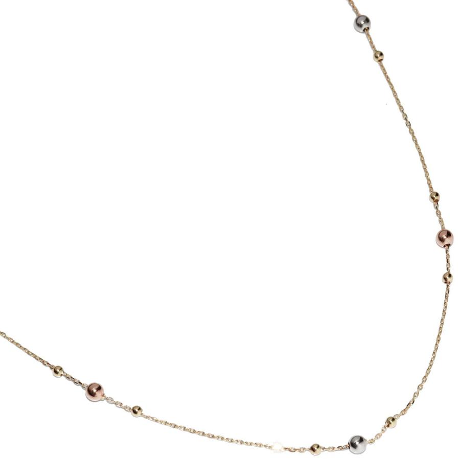 チェーンネックレス K18YG K18WG K18PG ボール : たかみ質店 Yahoo!店