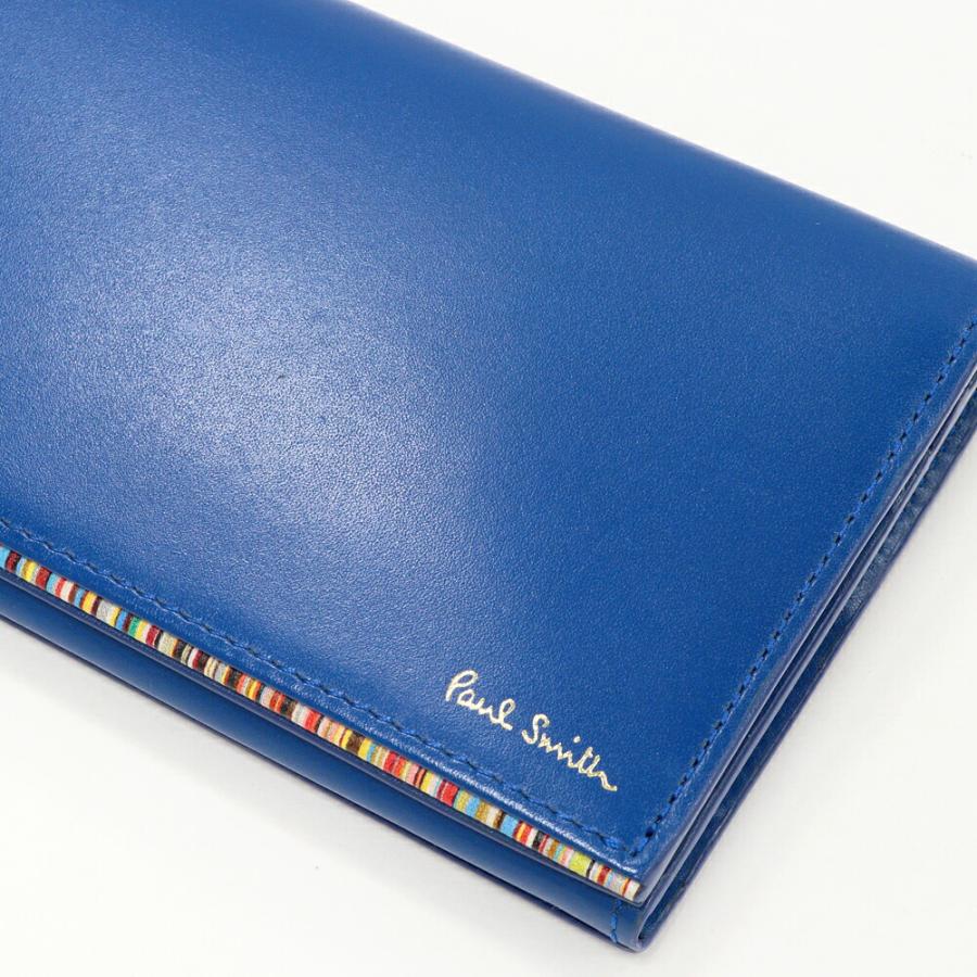 ポールスミス未使用 シグネチャーストライプ長財布 BPS675-10 No.11 Paul Smith（ポール・スミス） シグネチャーストライプティッピング