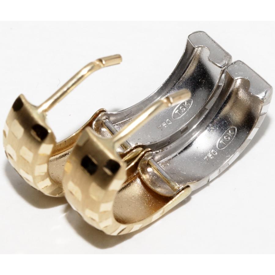 フープピアス K18YG/K18WG : たかみ質店 Yahoo!店 - 通販 - Yahoo